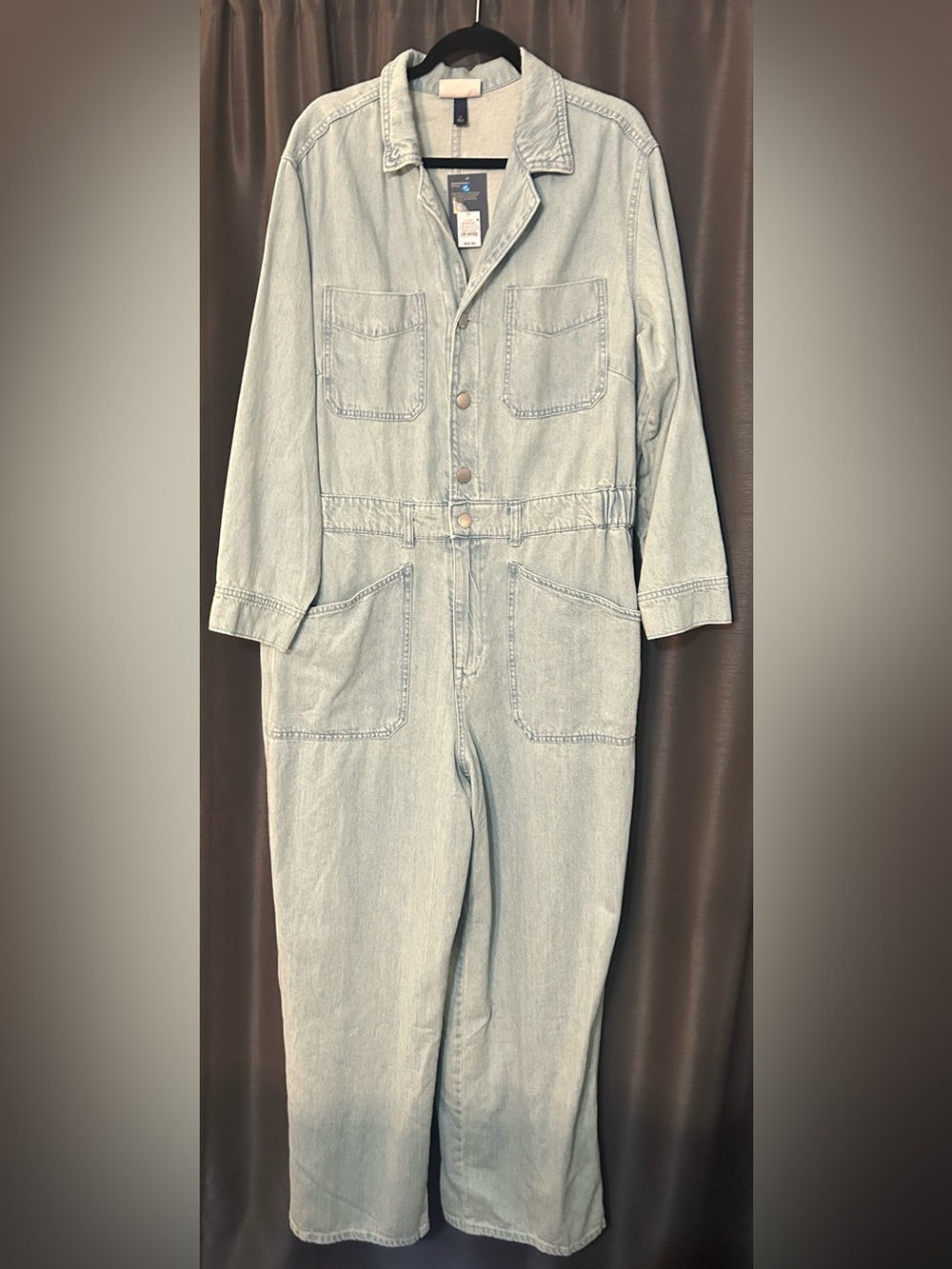Universal Thread Light Wash Denim Jumpsuit